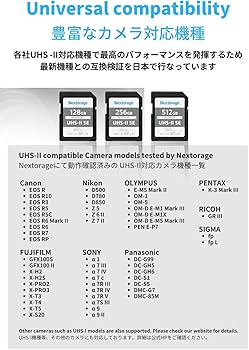 Amazon | Nextorage 日本メーカー UHS-II V60 256GB SDXC SD